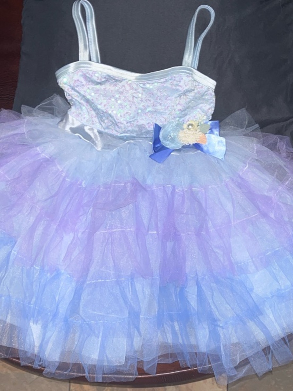 Kids Lavender Blue Tulle Ballet Costume Dress